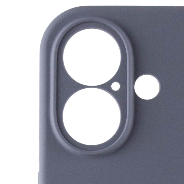 Чохол для iPhone 16 Plus Сірий Silicone Case Full Camera Protective - Зображення 5
