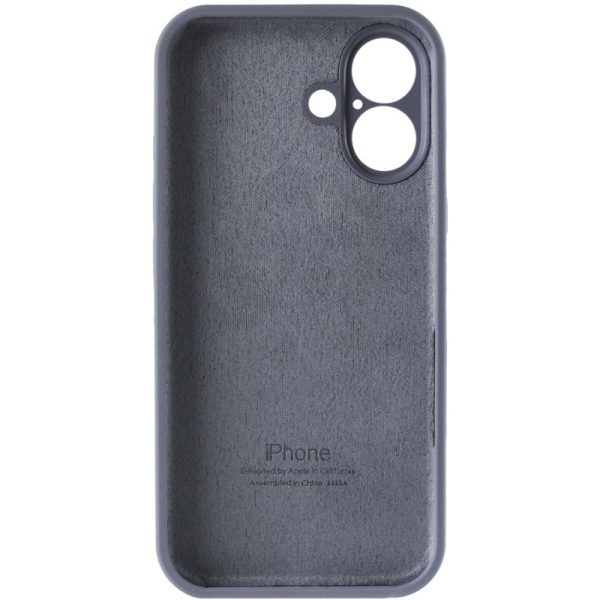 Чохол для iPhone 16 Plus Сірий Silicone Case Full Camera Protective - Зображення 6