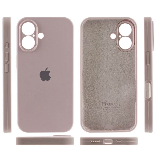 Чохол для iPhone 16 Plus Сірий Silicone Case Full Camera Protective - Зображення 3