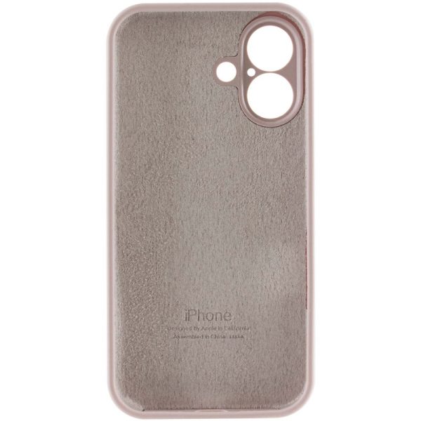 Чохол для iPhone 16 Plus Сірий Silicone Case Full Camera Protective - Зображення 6