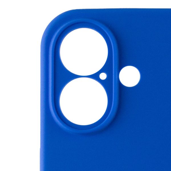 Чохол для iPhone 16 Plus Синій Silicone Case Full Camera Protective - Зображення 5