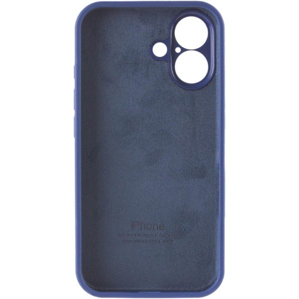Чохол для iPhone 16 Plus Синій Silicone Case Full Camera Protective - Зображення 6