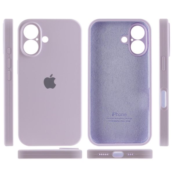 Чохол для iPhone 16 Plus Фіолетовий Silicone Case Full Camera Protective - Зображення 3