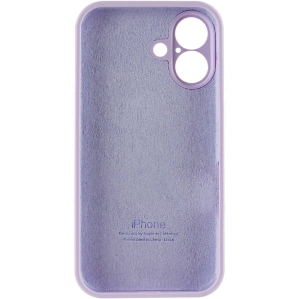 Чохол для iPhone 16 Plus Фіолетовий Silicone Case Full Camera Protective - Зображення 6