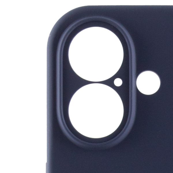 Чохол для iPhone 16 Plus Синій Silicone Case Full Camera Protective - Зображення 4