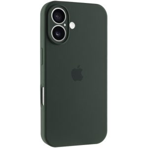 Чохол для iPhone 16 Plus Зелений Silicone Case Full Camera Protective