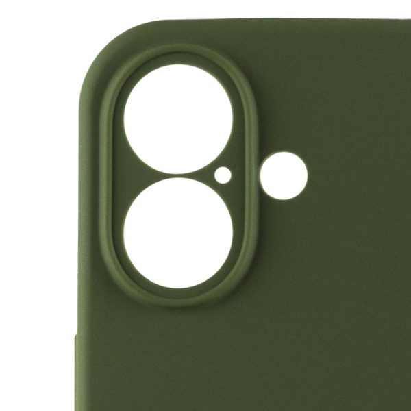 Чохол для iPhone 16 Plus Зелений Silicone Case Full Camera Protective - Зображення 5