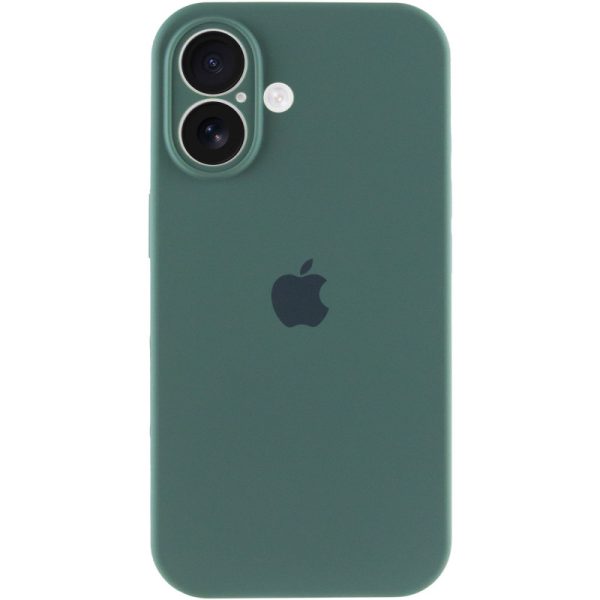 Чохол для iPhone 16 Plus Зелений Silicone Case Full Camera Protective - Зображення 2