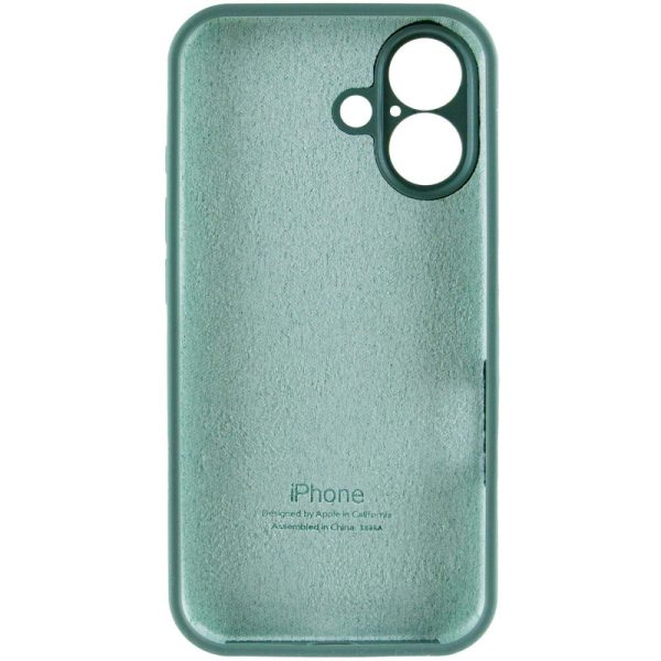Чохол для iPhone 16 Plus Зелений Silicone Case Full Camera Protective - Зображення 6