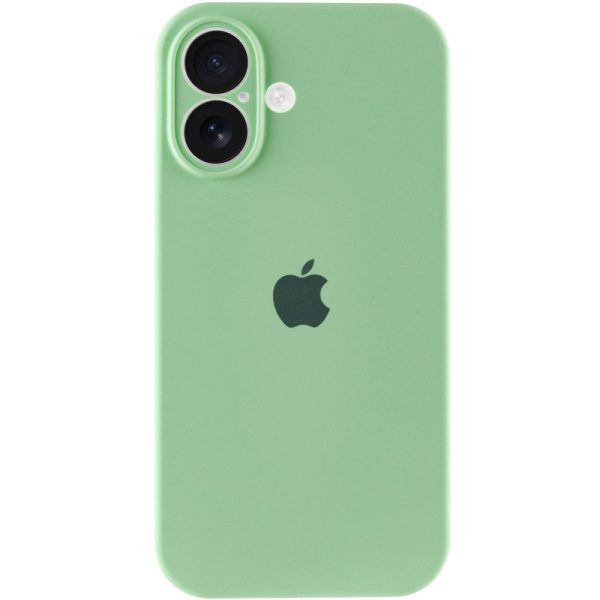 Чохол для iPhone 16 Plus Зелений Silicone Case Full Camera Protective - Зображення 4
