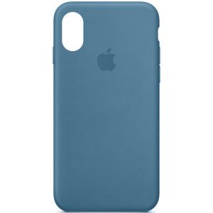 Чохол для iPhone XS Max Синій Silicone Case Full Protective
