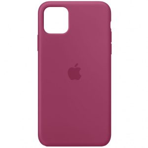 Чохол для iPhone 11 Pro Max Малиновий Silicone Case Full Protective