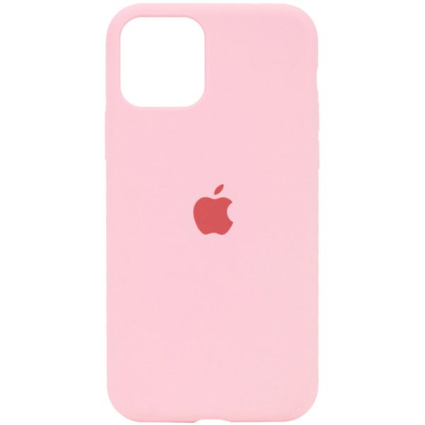 Чохол для iPhone 11 Pro Max Рожевий Silicone Case Full Protective