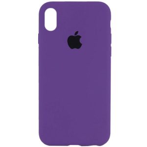 Чохол для iPhone XS Max Фіолетовий Silicone Case Full Protective