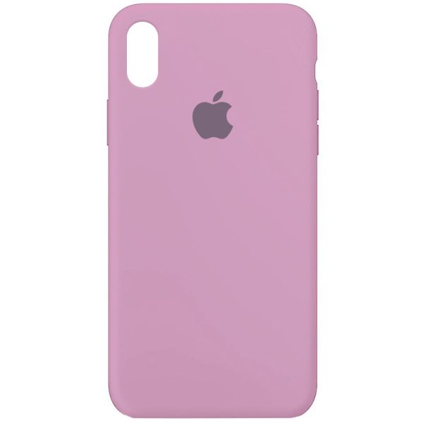 Чохол для iPhone XS Max Ліловий Silicone Case Full Protective