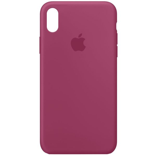 Чохол для iPhone XS Max Малиновий Silicone Case Full Protective