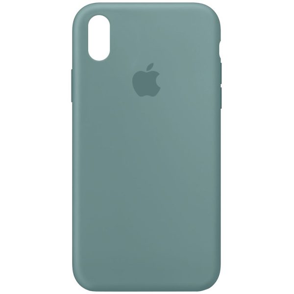 Чохол для iPhone XS Max Зелений Silicone Case Full Protective