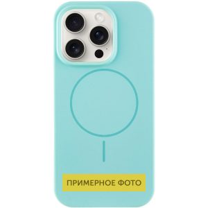 Чохол для iPhone 11 Бірюзовий Silicone Case Full Protective NO LOGO with MagSafe