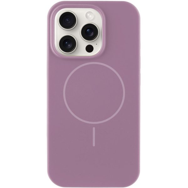 Чохол для iPhone 12 Pro / 12 Ліловий Silicone Case Full Protective NO LOGO with MagSafe
