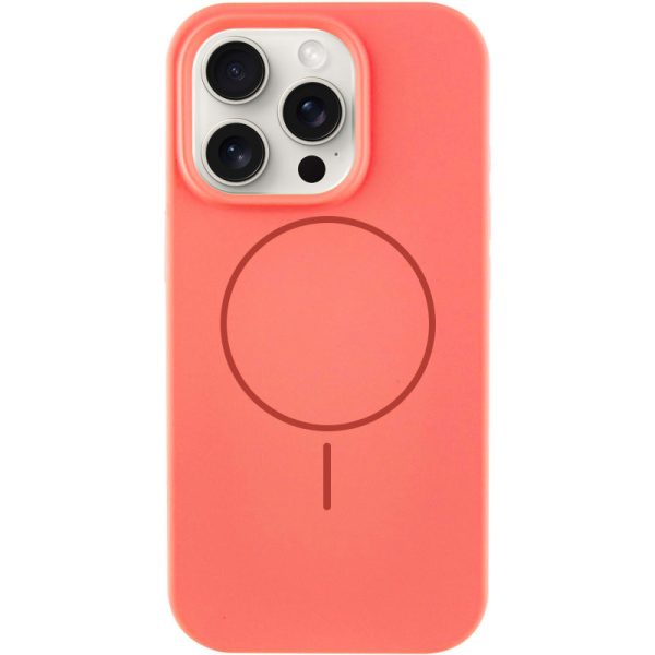 Чохол для iPhone 12 Pro Max Кавуновий Silicone Case Full Protective NO LOGO with MagSafe