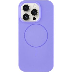Чохол для iPhone 12 Pro Max Фіолетовий Silicone Case Full Protective NO LOGO with MagSafe