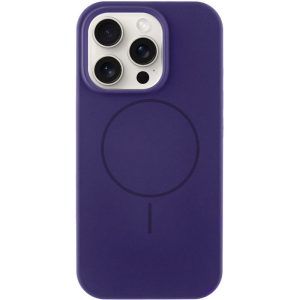 Чохол для iPhone 14 Pro Max Фіолетовий Silicone Case Full Protective NO LOGO with MagSafe