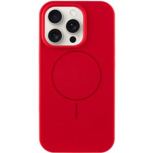 Чохол для iPhone 14 Pro Max Червоний Silicone Case Full Protective NO LOGO with MagSafe