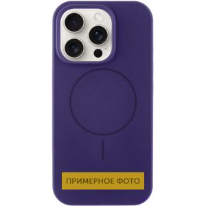 Чохол для iPhone 15 Plus Фіолетовий Silicone Case Full Protective NO LOGO with MagSafe