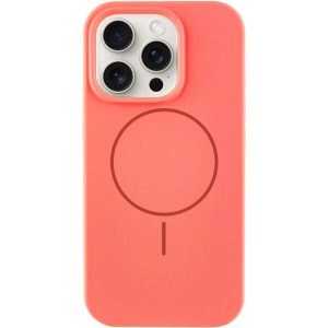 Чохол для iPhone 15 Pro Max Кавуновий Silicone Case Full Protective NO LOGO with MagSafe