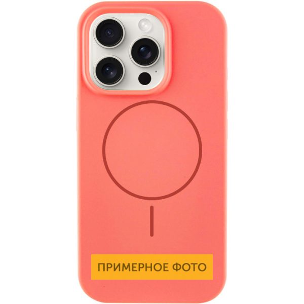 Чохол для iPhone 16 Кавуновий Silicone Case Full Protective NO LOGO with MagSafe