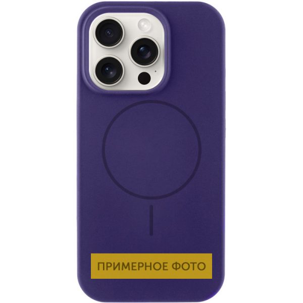 Чохол для iPhone 16 Plus Фіолетовий Silicone Case Full Protective NO LOGO with MagSafe
