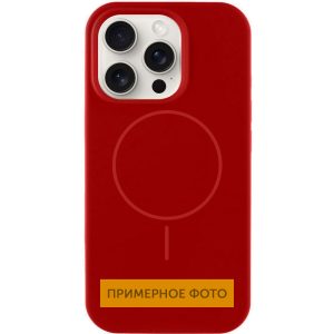 Чохол для iPhone 16 Plus Червоний Silicone Case Full Protective NO LOGO with MagSafe