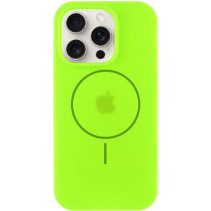 Чохол для iPhone 11 Pro Салатовий Silicone Case Full Protective with MagSafe