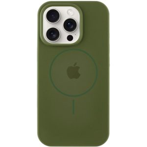 Чохол для iPhone 11 Pro Зелений Silicone Case Full Protective with MagSafe