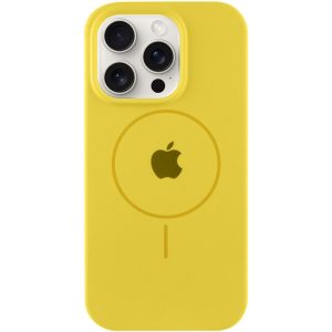 Чохол для iPhone 11 Pro Жовтий Silicone Case Full Protective with MagSafe