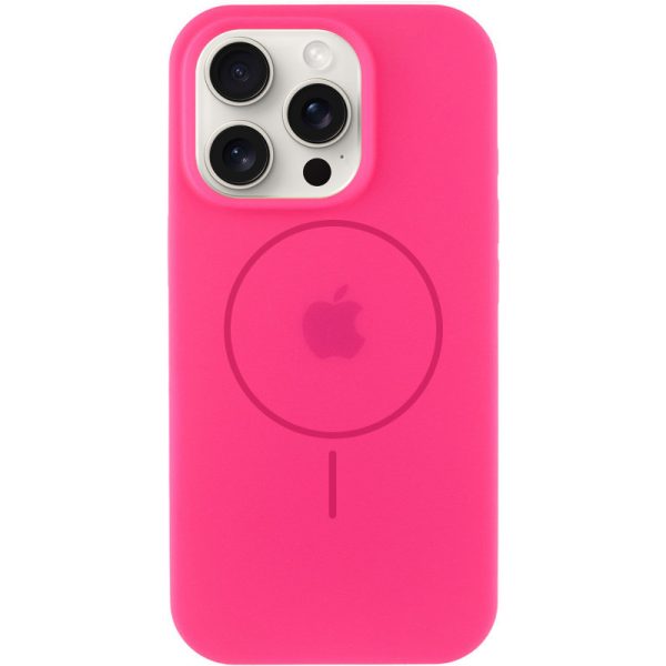 Чохол для iPhone 12 Pro Max Рожевий Silicone Case Full Protective with MagSafe