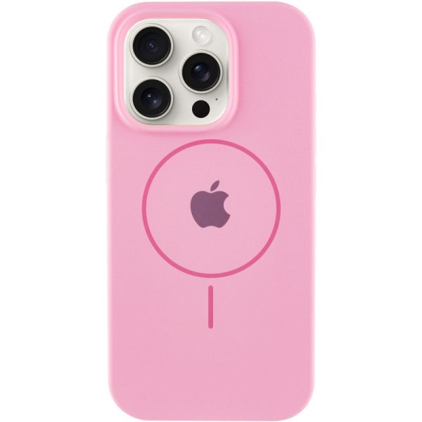 Чохол для iPhone 12 Pro Max Рожевий Silicone Case Full Protective with MagSafe