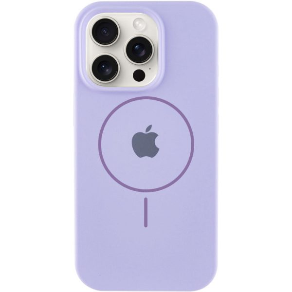 Чохол для iPhone 12 Pro Max Фіолетовий Silicone Case Full Protective with MagSafe