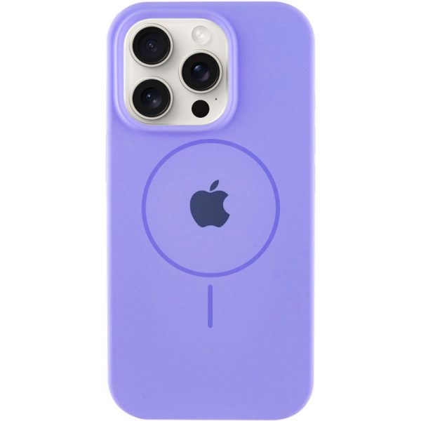 Чохол для iPhone 12 Pro Max Фіолетовий Silicone Case Full Protective with MagSafe