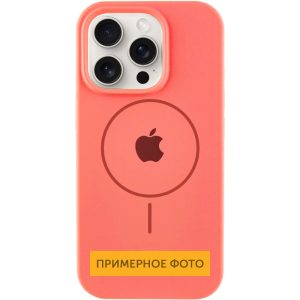 Чохол для iPhone 14 Plus Кавуновий Silicone Case Full Protective with MagSafe