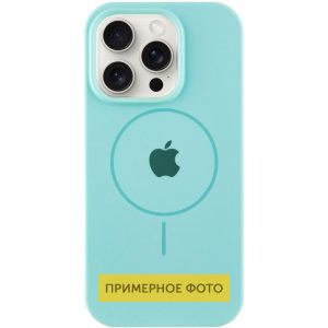 Чохол для iPhone 14 Plus Бірюзовий Silicone Case Full Protective with MagSafe