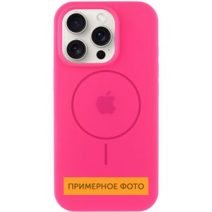 Чохол для iPhone 14 Plus Рожевий Silicone Case Full Protective with MagSafe
