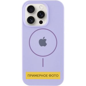 Чохол для iPhone 15 Plus Фіолетовий Silicone Case Full Protective with MagSafe