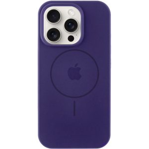 Чохол для iPhone 15 Pro Max Фіолетовий Silicone Case Full Protective with MagSafe