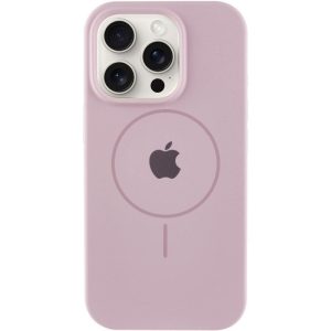 Чохол для iPhone 15 Pro Max Рожевий Silicone Case Full Protective with MagSafe