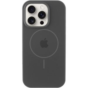 Чохол для iPhone 15 Pro Max Сірий Silicone Case Full Protective with MagSafe