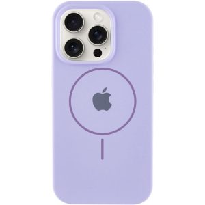 Чохол для iPhone 15 Pro Max Фіолетовий Silicone Case Full Protective with MagSafe