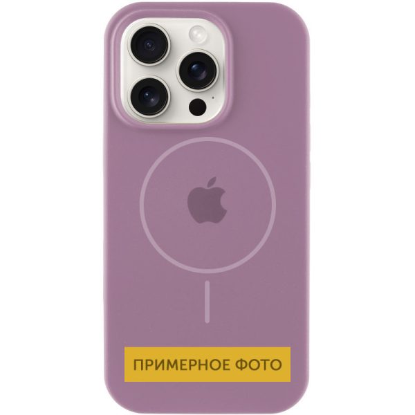 Чохол для iPhone 16 Plus Ліловий Silicone Case Full Protective with MagSafe