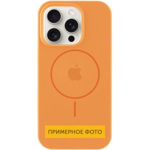 Чохол для iPhone 16 Plus Помаранчевий Silicone Case Full Protective with MagSafe