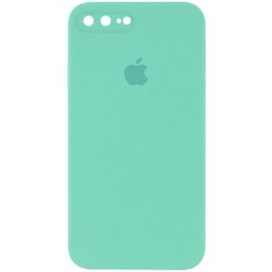 Чохол для iPhone 7 plus / 8 plus Бірюзовий Silicone Case Square Full Camera Protective